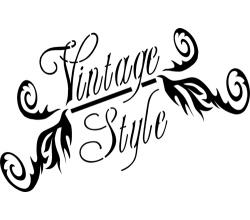 stencil Schablone Vintage Style